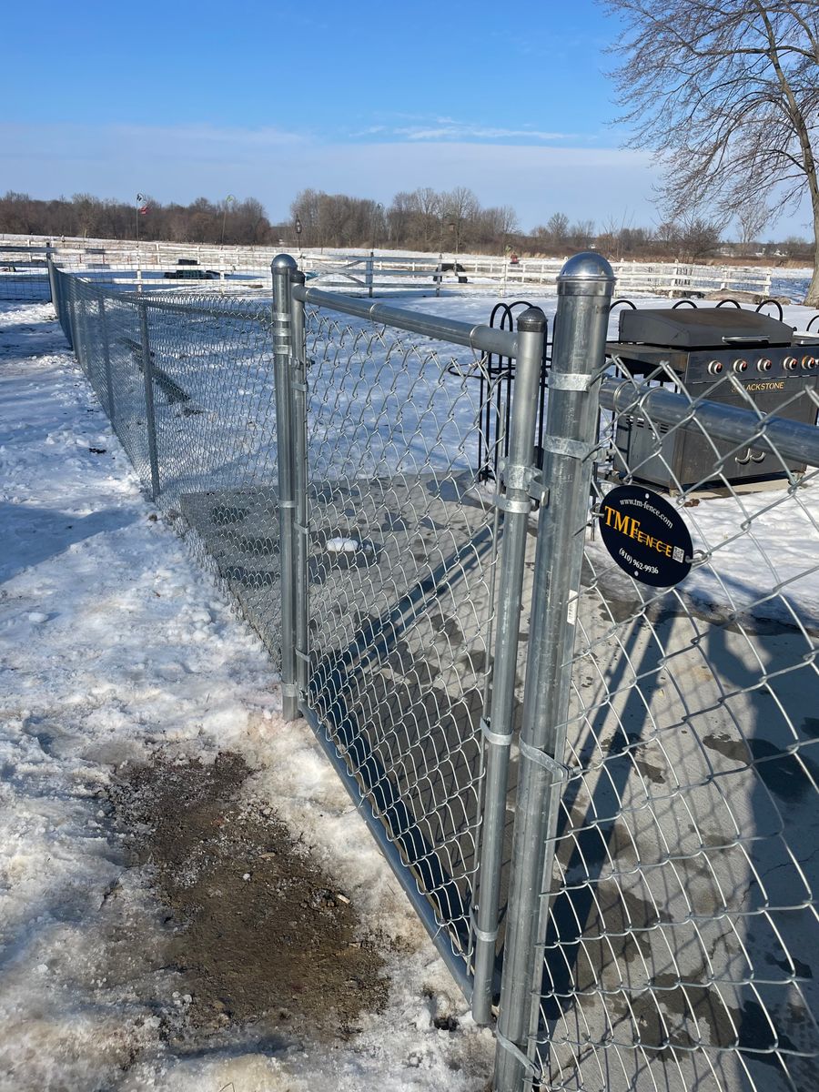 Fence Installation for TMF Services in Lapeer County, MI