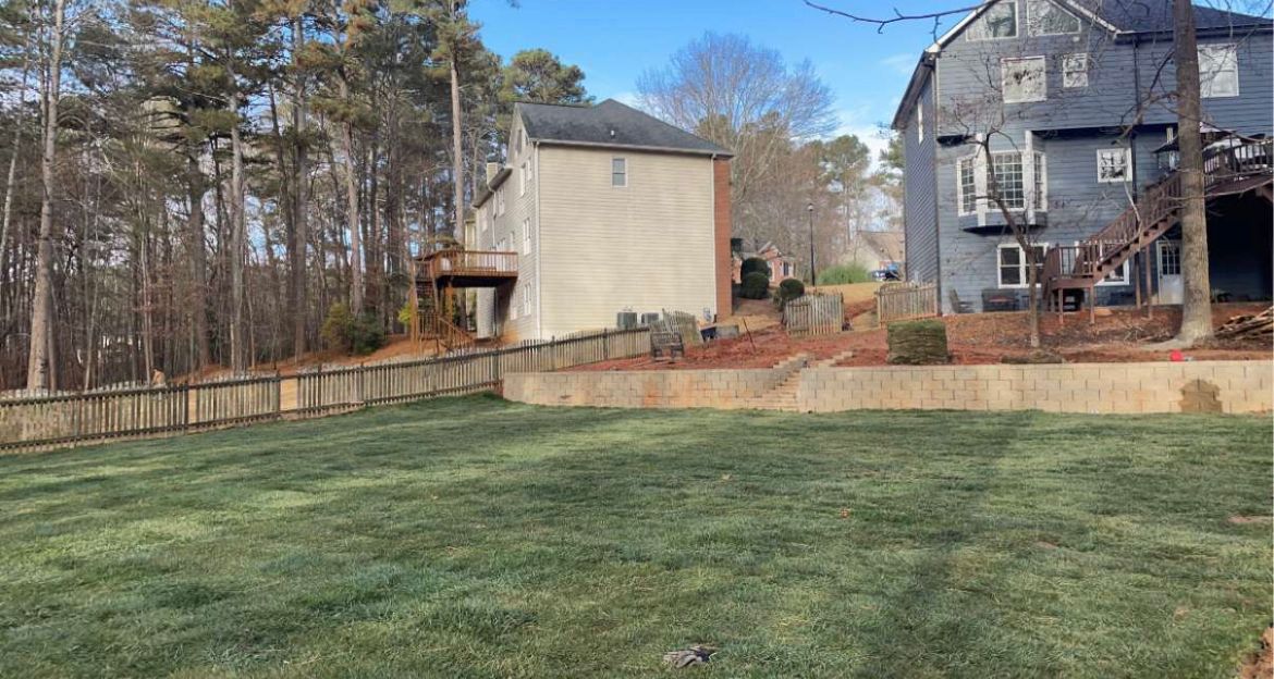 Sod Installation for Adams Landscape Management Group LLC. in Loganville, GA