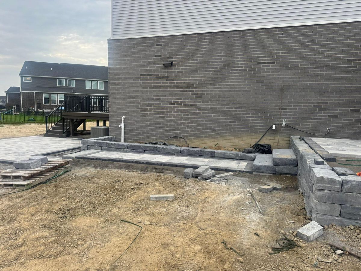Patio Design & Construction for JA Landscaping in Washington, MI