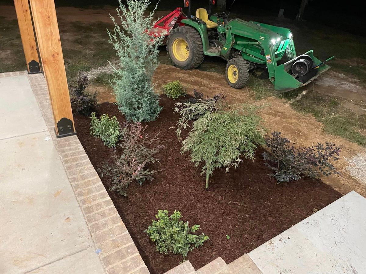 Retaining Walls and Raised Flower Beds  for Great American Landworks  in Morrison, TN