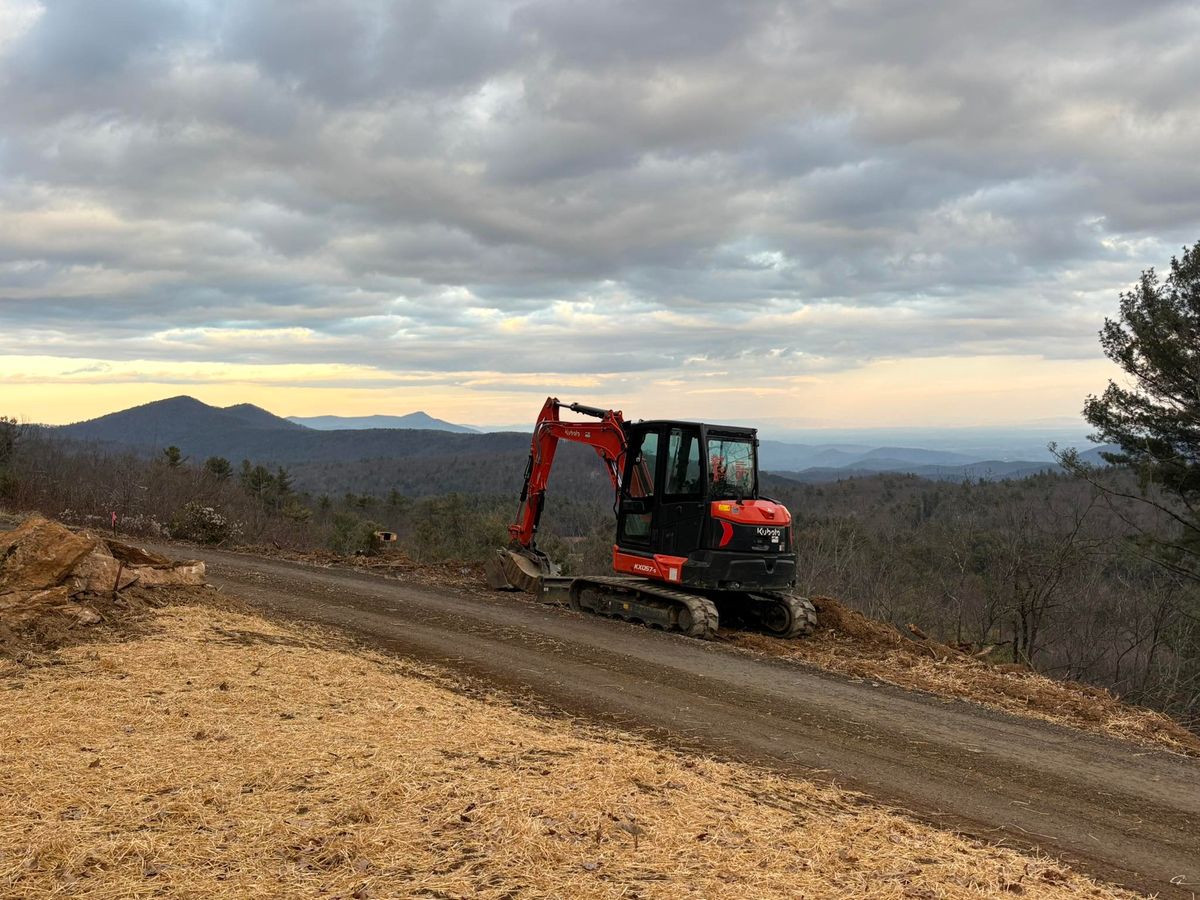 Tree Removal for Old South Grading in Glade Valley, NC