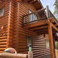 Staining for True Blue Logworks LLC in Corvallis, MT