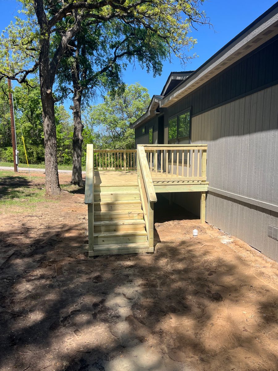 Decks & Handicap Ramps for BAKER Carpentry in Joshua, TX