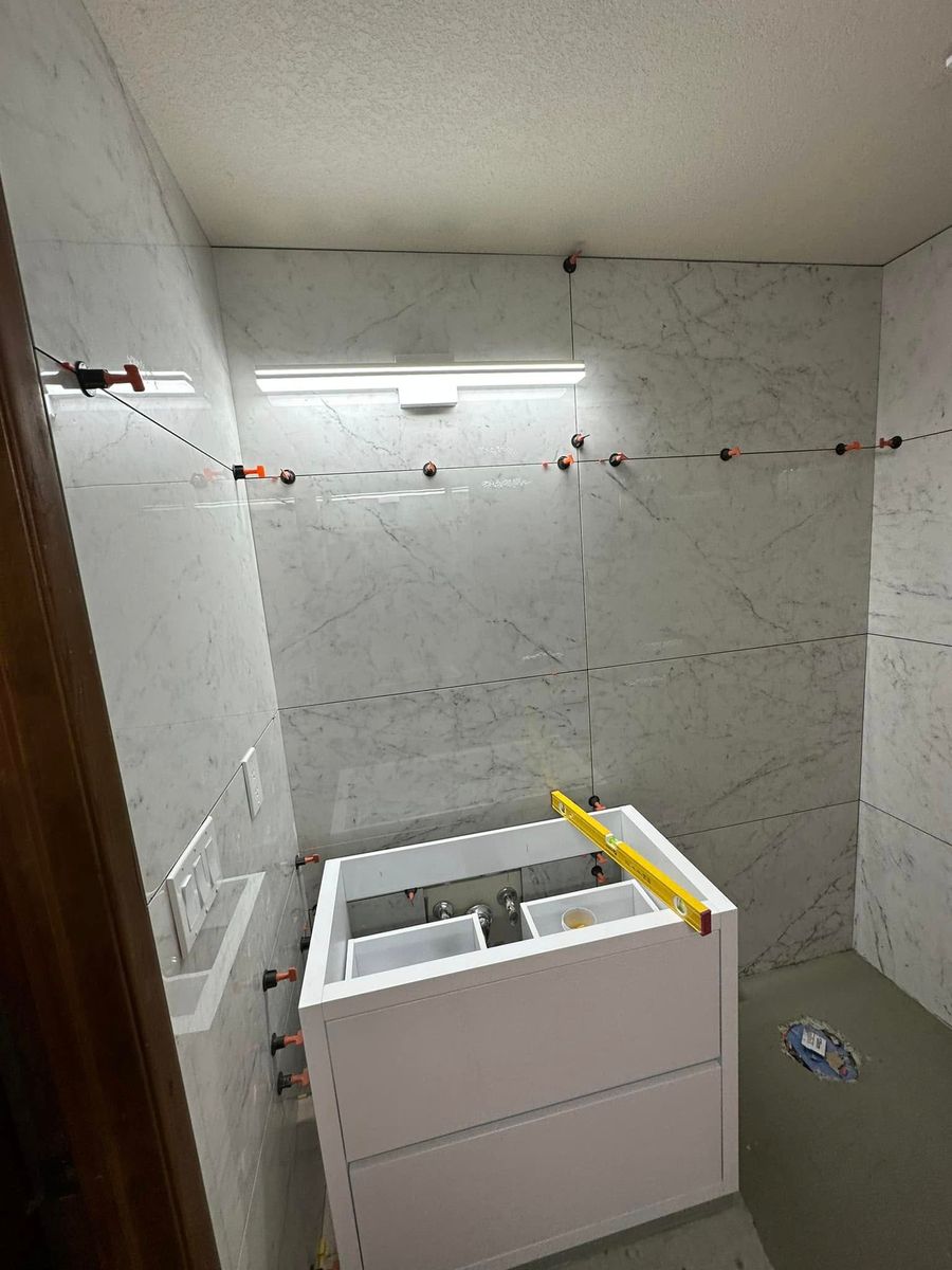 Bathroom Tiling for Love's Custom Tile in Sequim, WA
