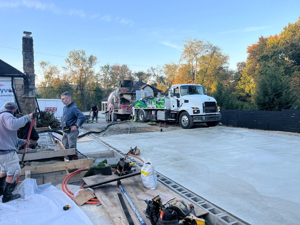 Concrete Slab Construction for Detwiler Landscaping & Concrete in Butler County, PA