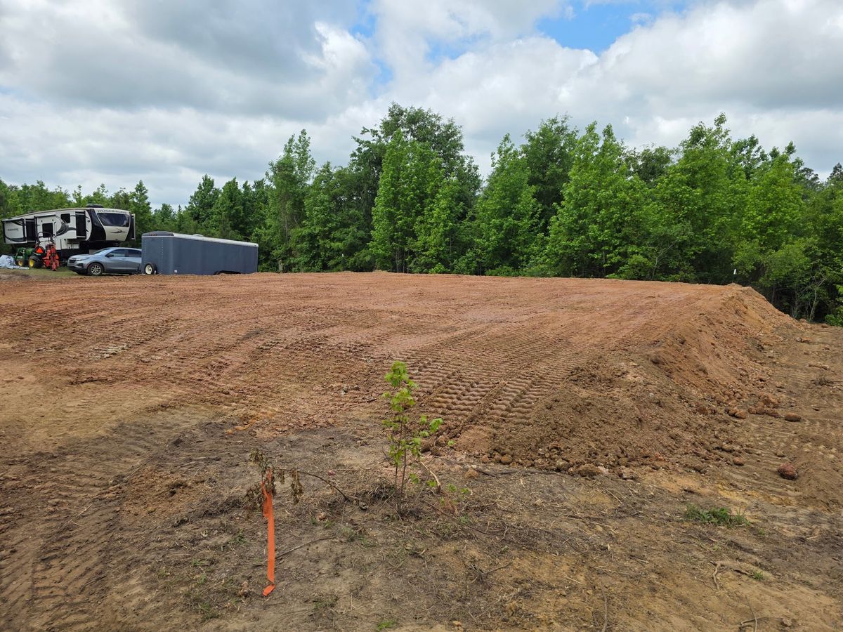Build Pads for Page Outdoor Services in Wrightsville, GA