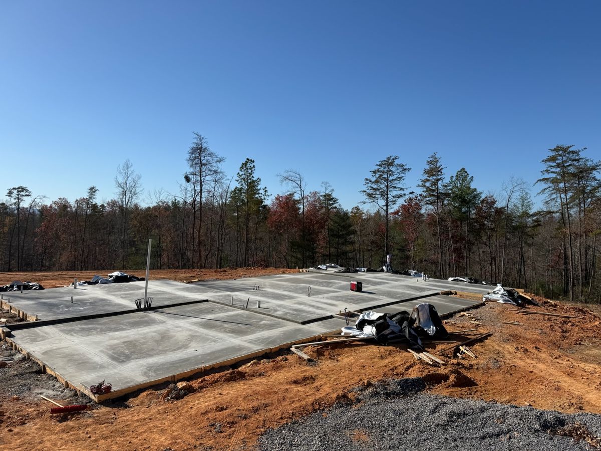 Concrete Slab Construction for DH Construction & Concrete in Roebuck, SC