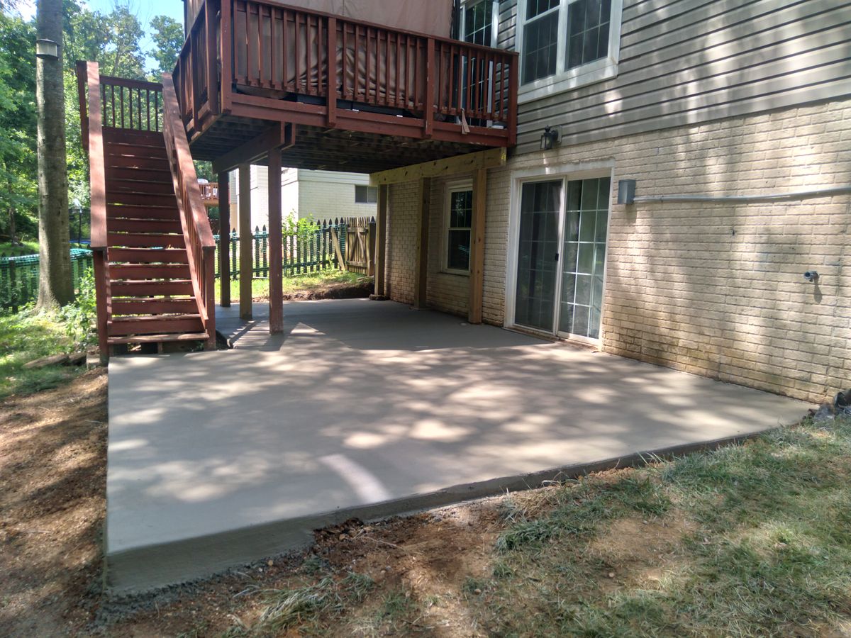 Patio Design & Construction for OBH Concrete LLC in Lusby, MD
