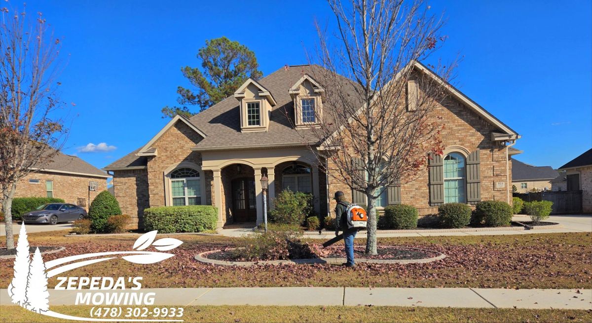 Fall Clean Up for Zepeda's Mowing in Fort Valley, GA