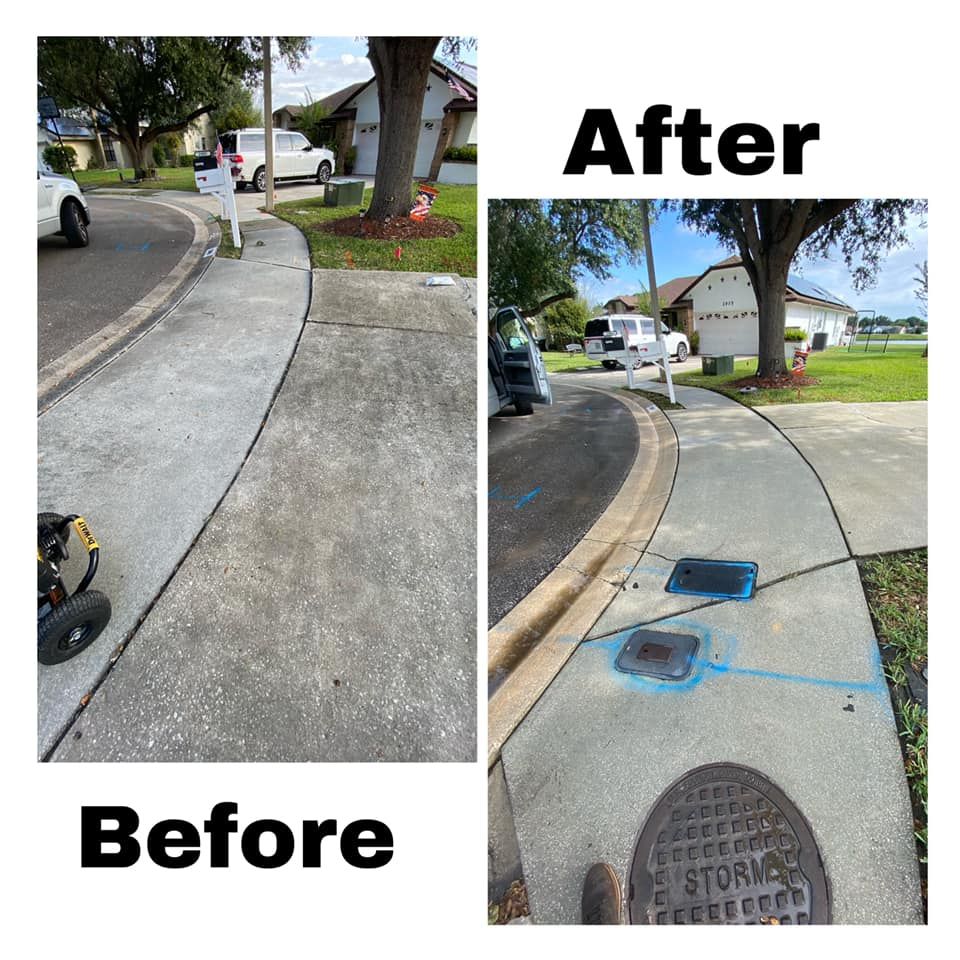 Driveway and Sidewalk Cleaning for Pressure Washing & car detailing in Orlando, FL