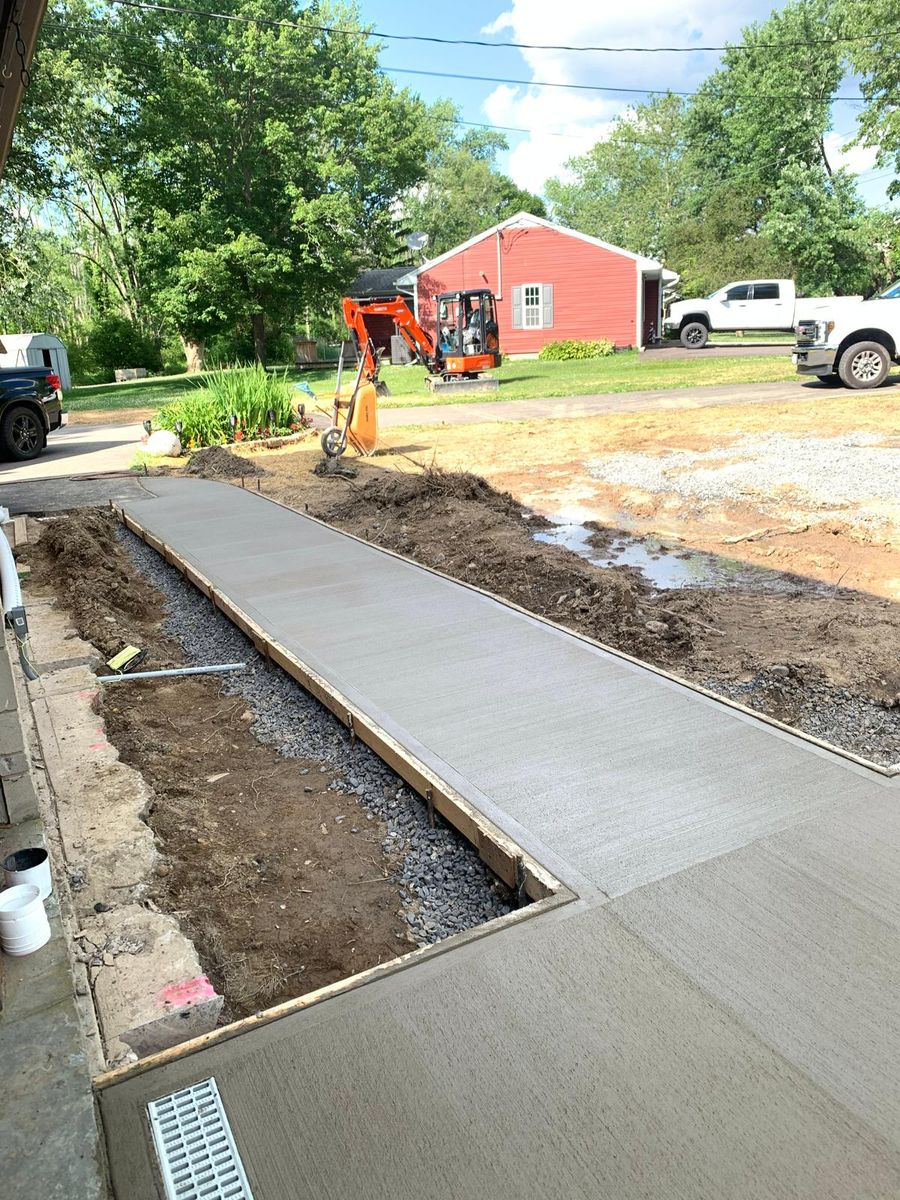 Concrete Slab Construction for Tri County Enterprises in Benton, PA