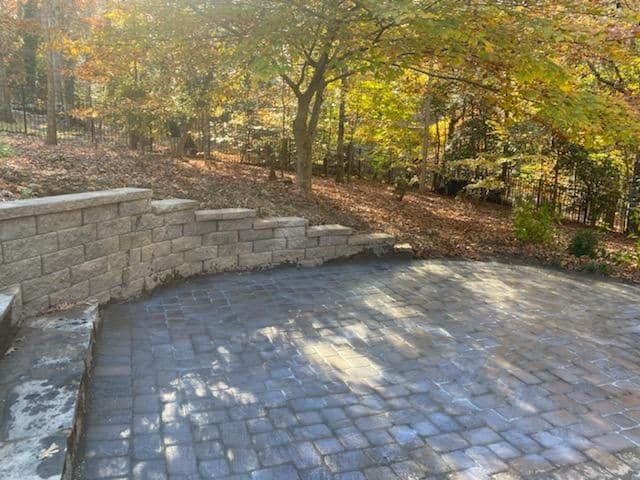 Retaining Wall Construction for Paradise Landscaping and Tree Service in Greenville, SC