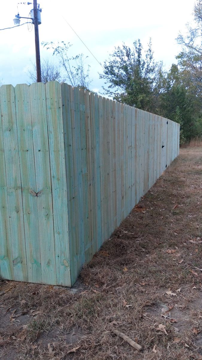 Fence Installation for G.I. Fence & Metal Work in Gilmer, TX