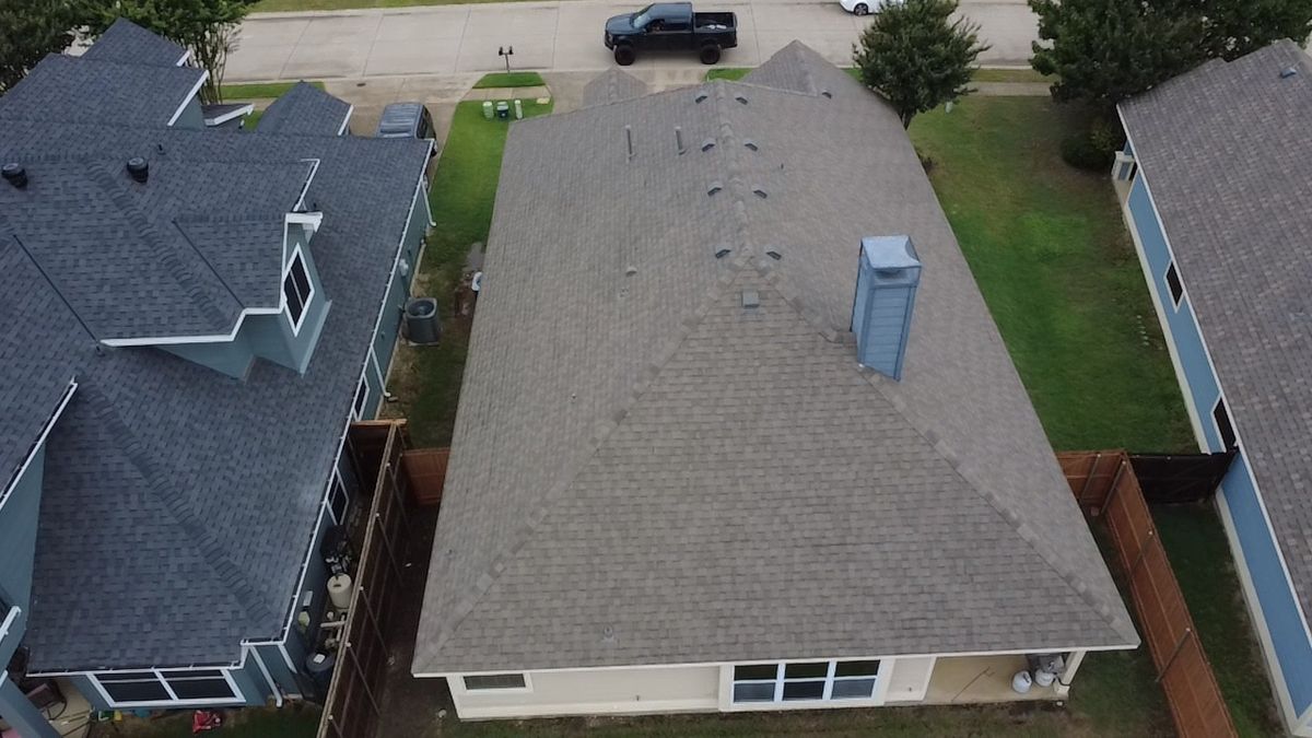 Residential Roof Replacement for Major League Roofing in Frisco, TX