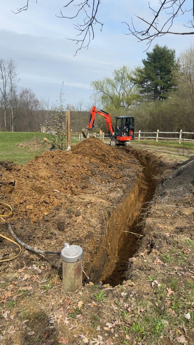 Foundation & Footer Excavation for Tri County Enterprises in Benton, PA