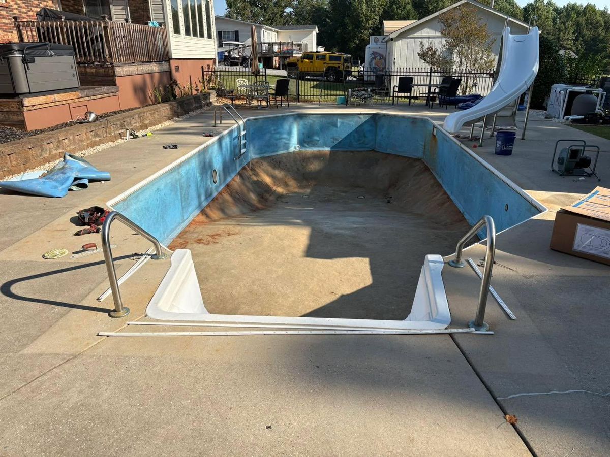 Remodel / Fill In deep End / Steps for Passmore Construction LLC in Dallas, NC