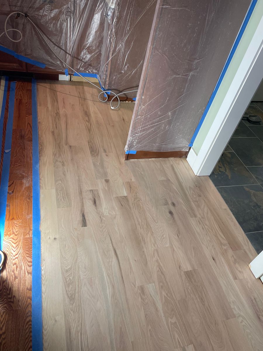 Wood Floor Refinishing for C4 TrueVision Renovations in Asheville, NC