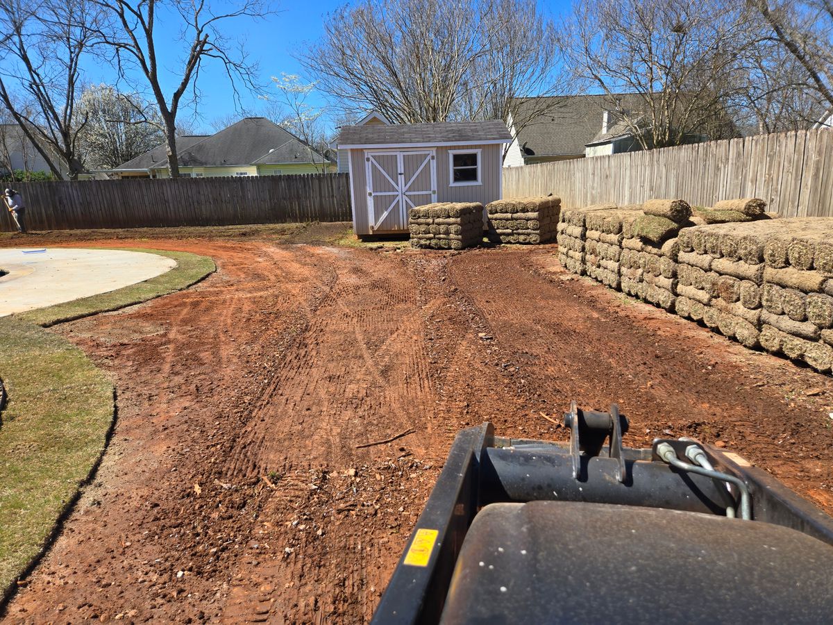Sodding for Zepeda's Mowing in Fort Valley, GA