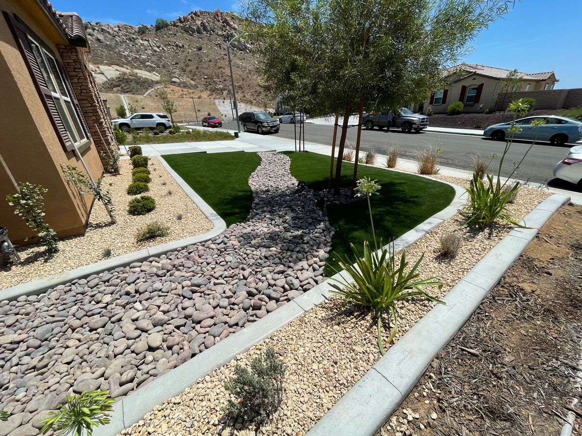 Artificial Turf Installation for Aidan Jade Landscaping in Riverside County, CA
