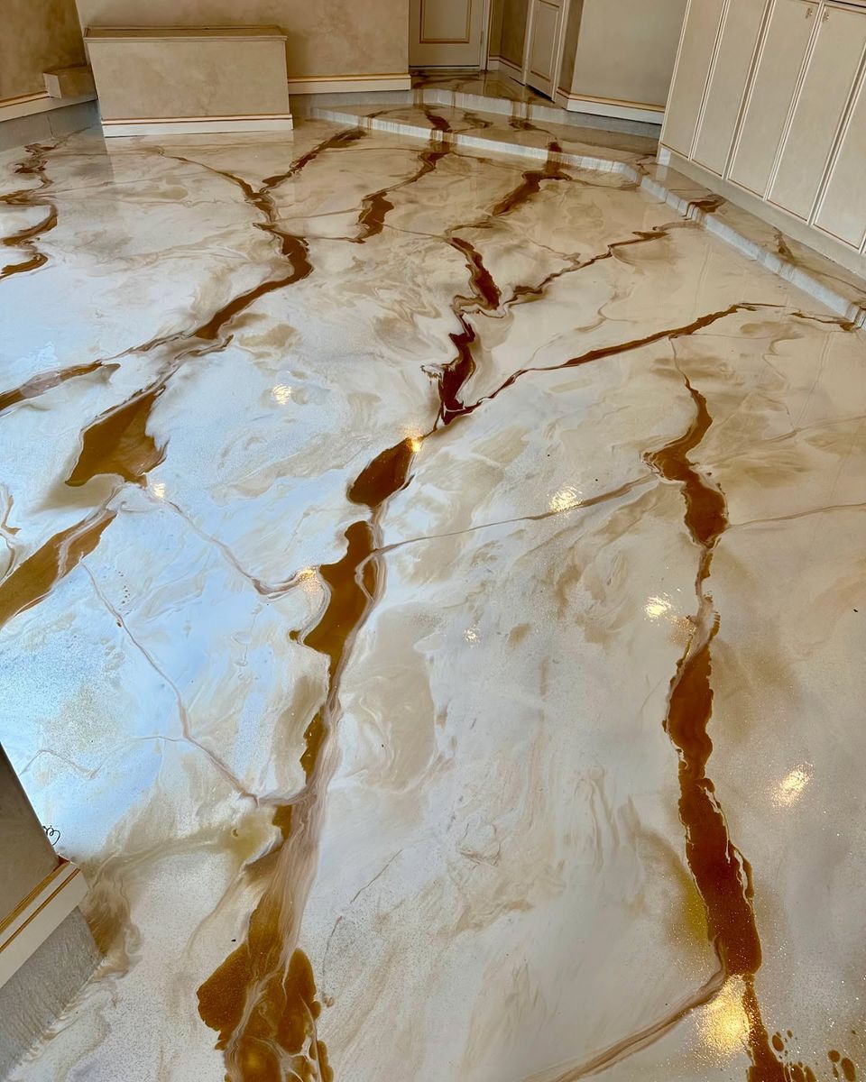 Metallic Epoxy for Top Coat Texas in Houston, TX