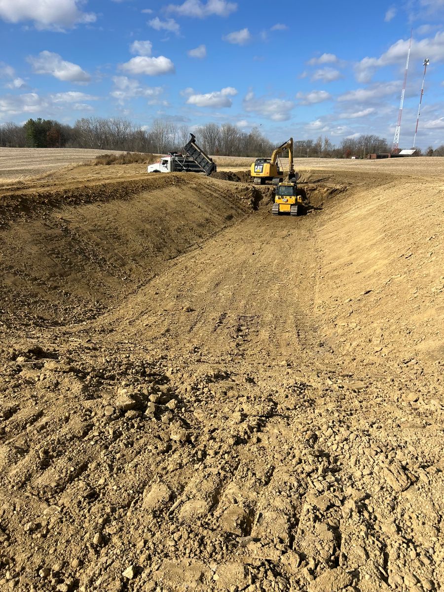 Grading for ASC Excavating LLC in Lucas, OH