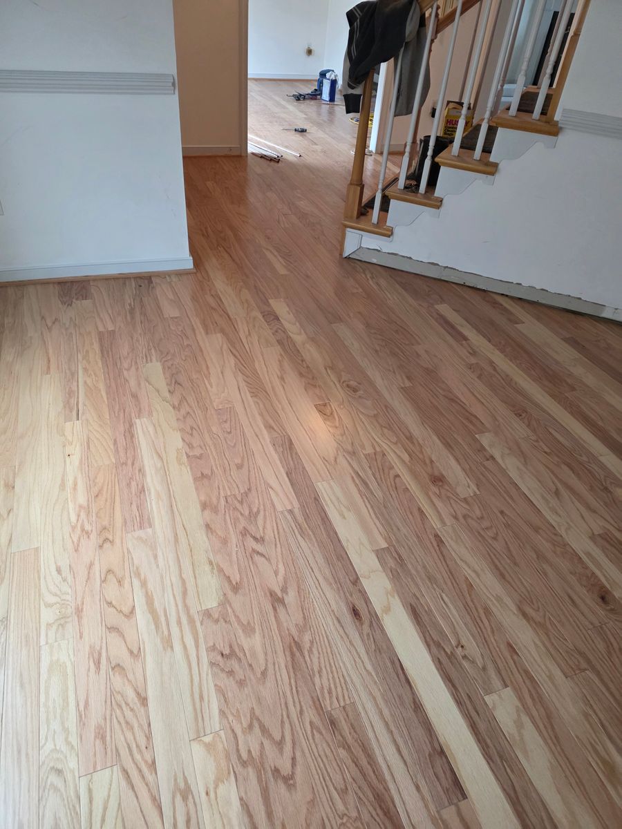 Refinishing hardwood flooring for Jason Tench Flooring LLC in Richmond, VA