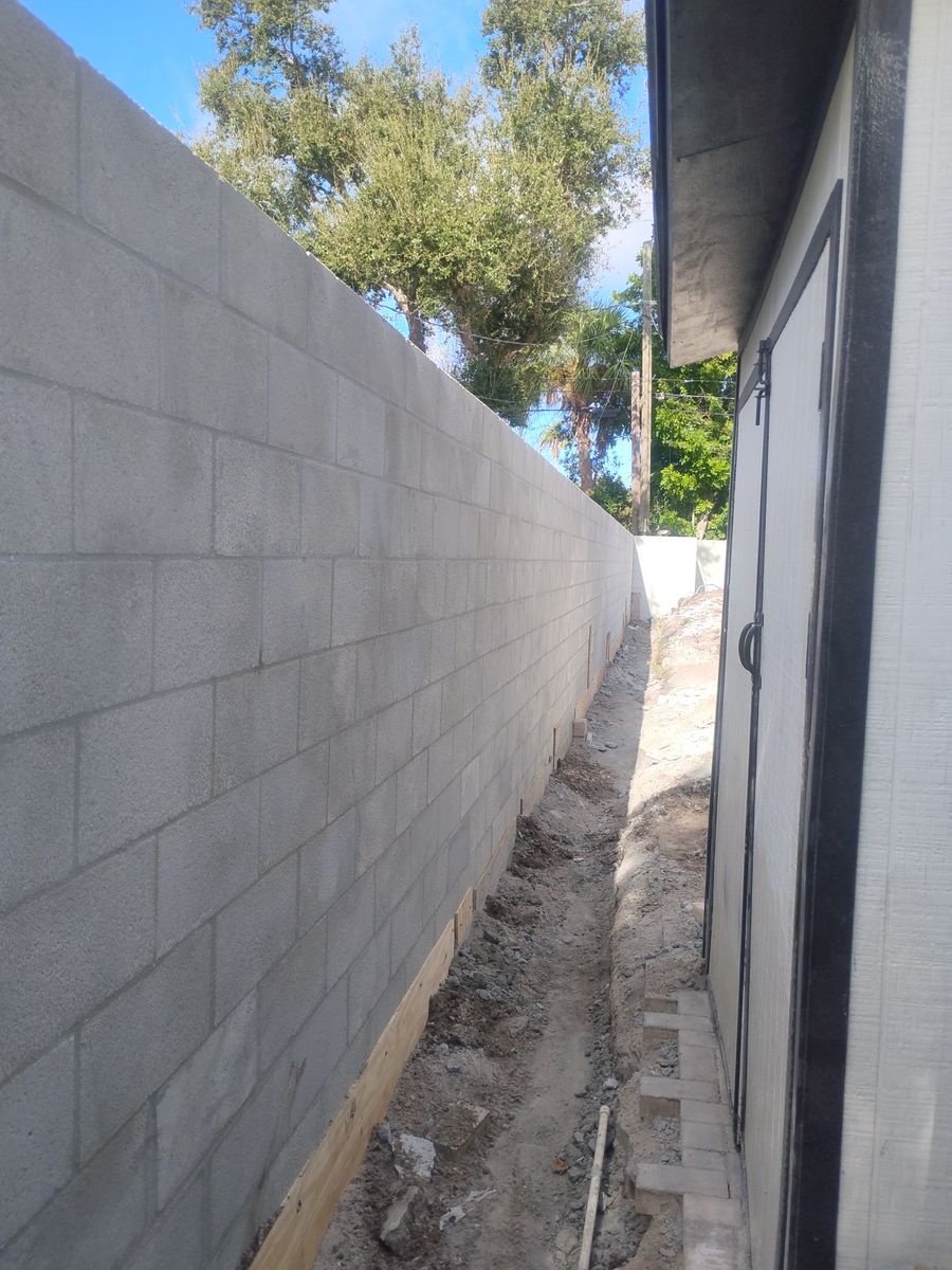 Block Work for Troiano Concrete & Masonry in Clearwater, FL