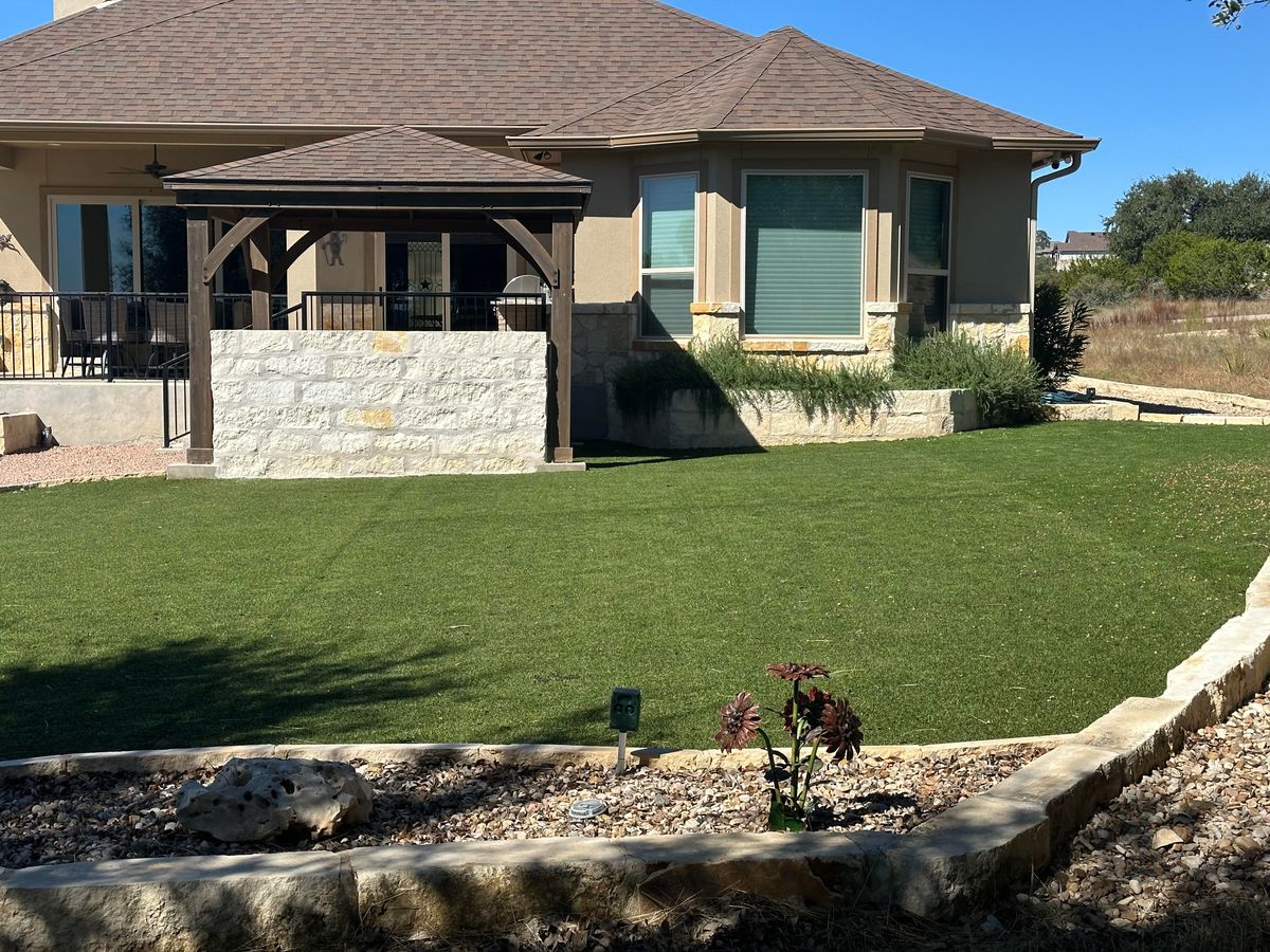 Patio Design & Construction for Clean Green Landscape Design in Dripping Springs, TX