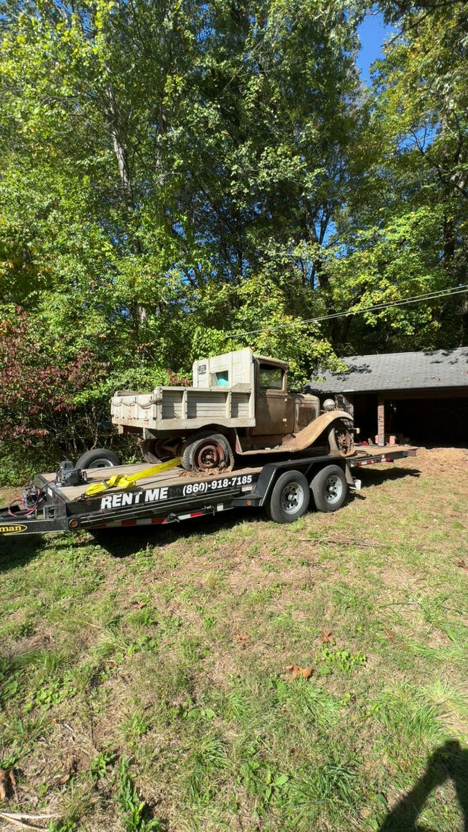 Tilt Deck Car Hauler for Chapman Rentals in Ellington, CT
