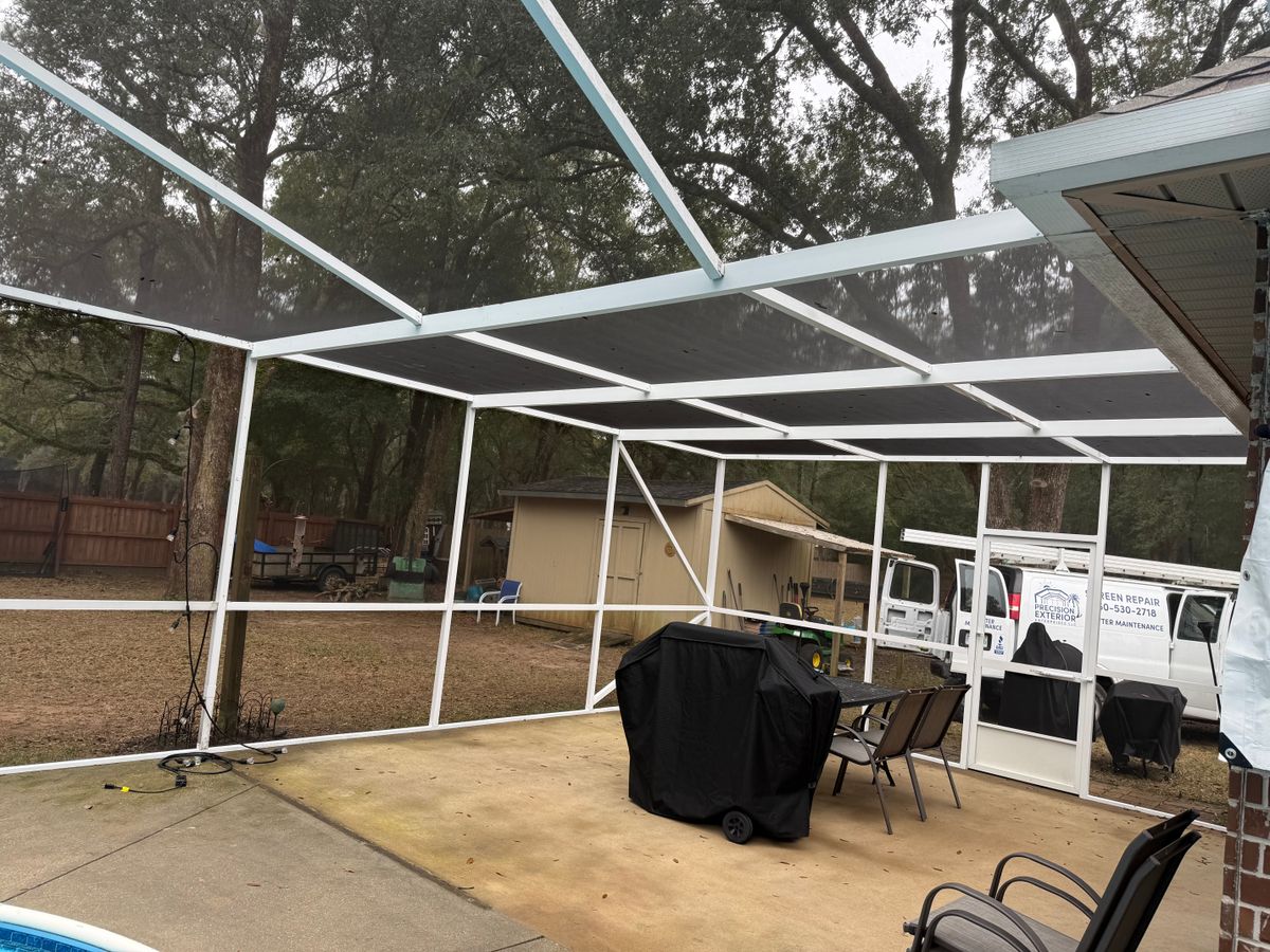 Pool Cage Repairs for Precision Exterior Enterprises in Pensacola, FL