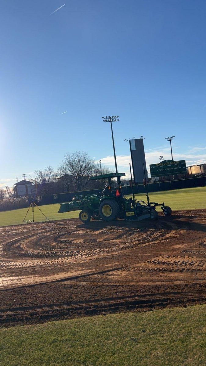 Infield Installation for Fowler’s Turf & Grading  in Suffolk, VA
