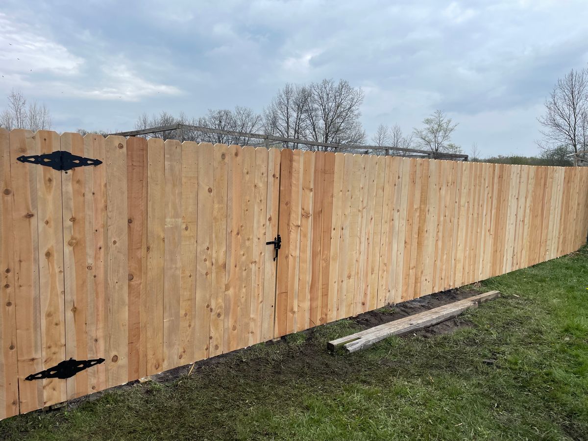 Fence Installation for TMF Services in Lapeer County, MI