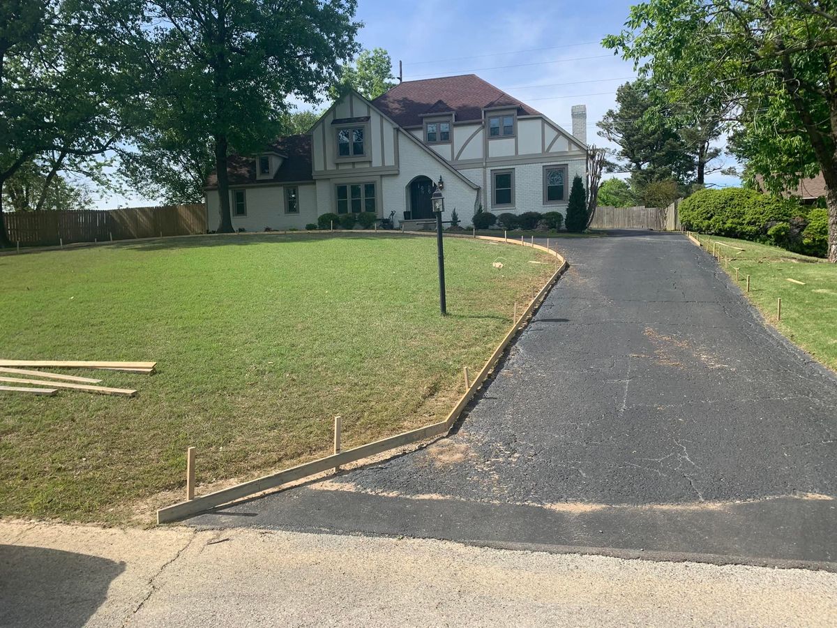 Concrete Driveway Installation for R&C Concrete in Jonesboro, AR