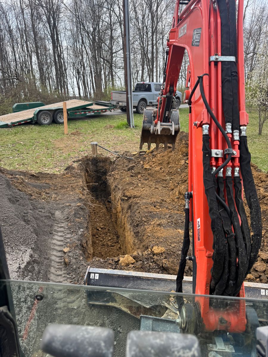 Foundation & Footer Excavation for Tri County Enterprises in Benton, PA