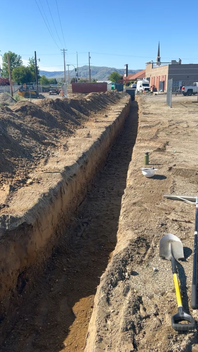 Utility Trenching for Seymour Excavating in Omak, WA