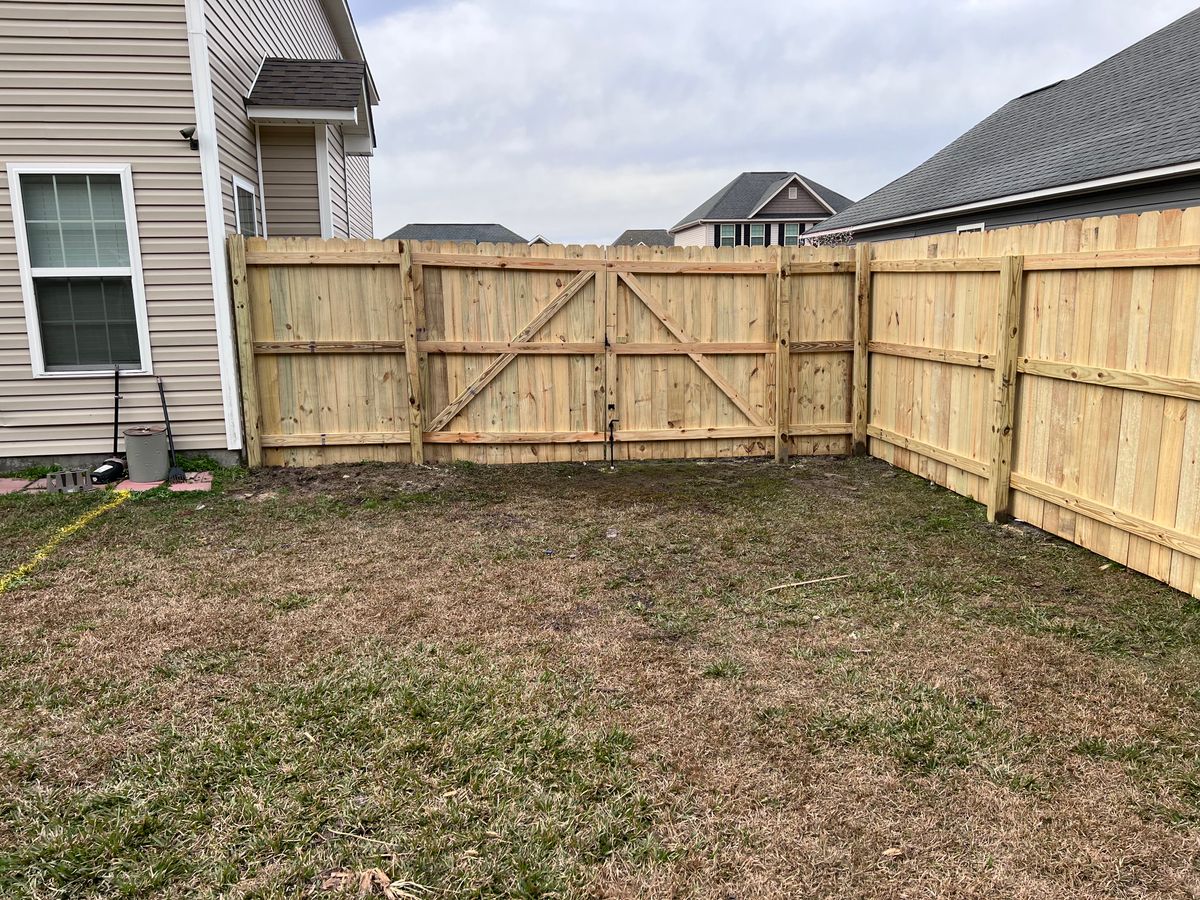 Fence Installation and repair for A&A Property Maintenance in Jacksonville, NC