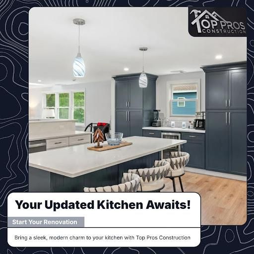 Kitchen Renovation for Top Pros Construction in Haverhill, MA
