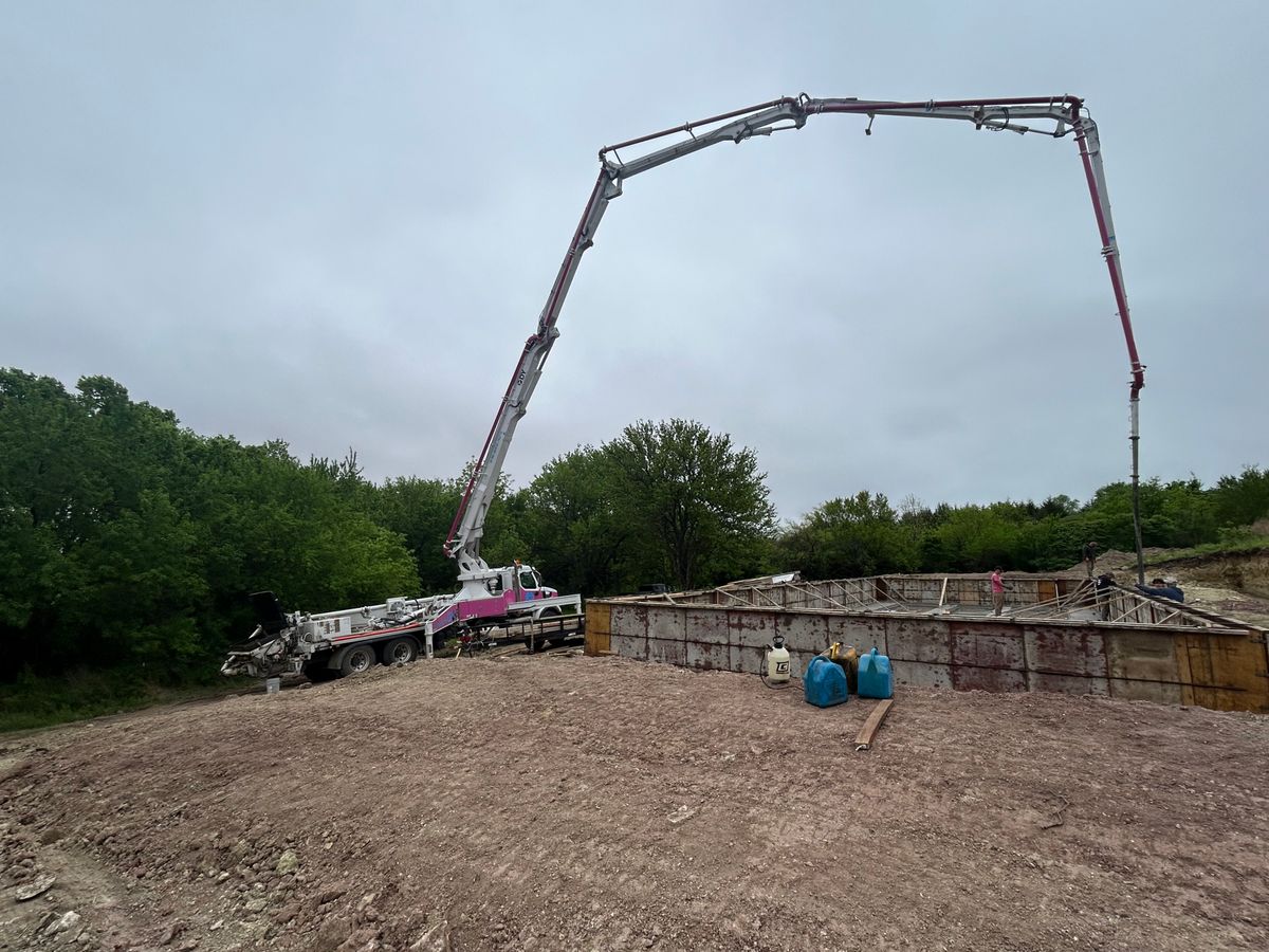 Concrete Pouring for Omni Construction Product in Wichita, KS