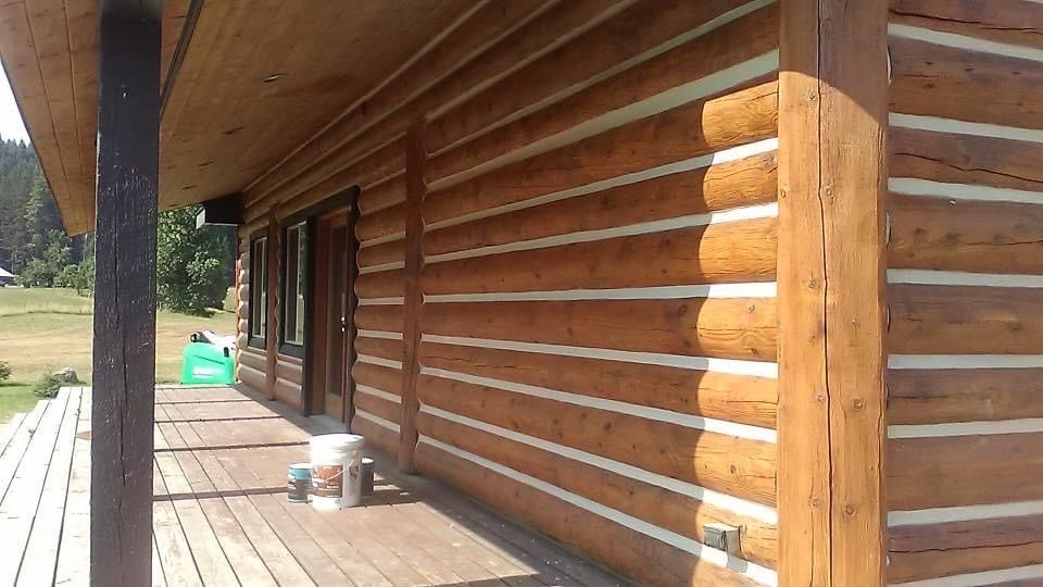 Log Home Chinking for Chewelah Painting in Spokane, WA