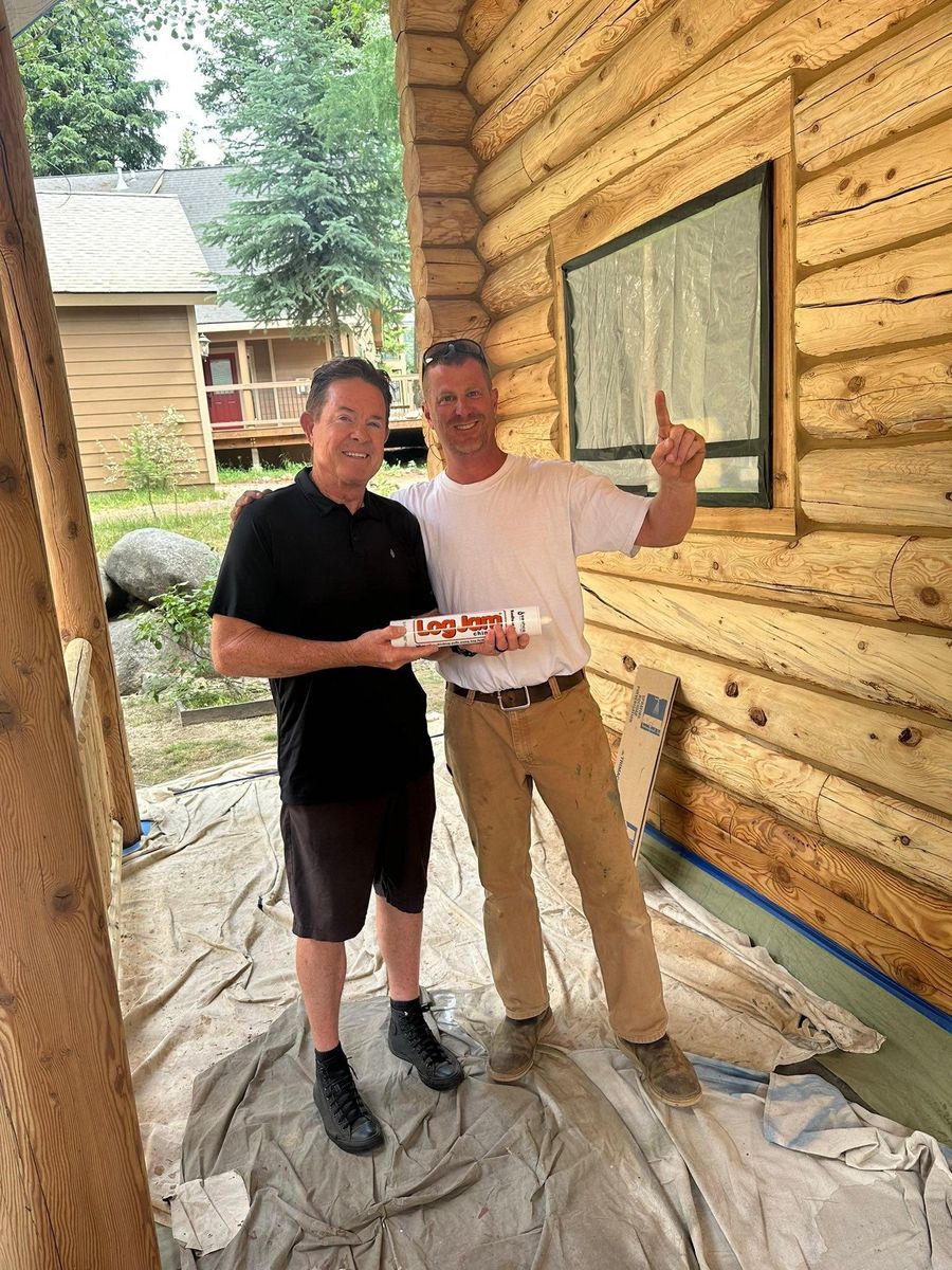 Log Home Chinking for Chewelah Painting in Spokane, WA