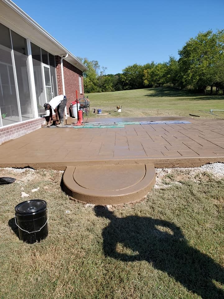 Stamped Concrete Installation for Sullivan Concrete in Kingston Springs, TN