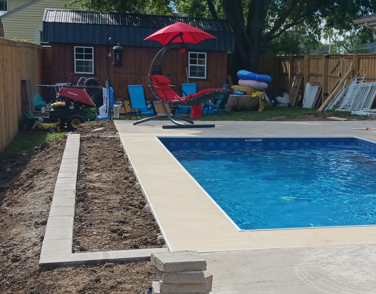 Driveway Construction for Concrete Creations to Foundiations. in Yorktown, IN