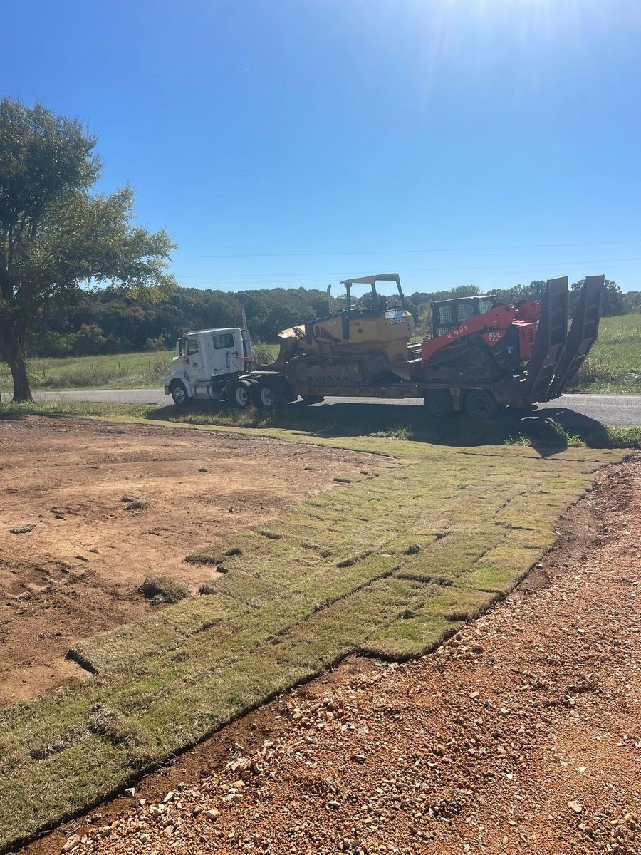 Site Preparation for Maness Trucking & Excavation in Lexington, TN