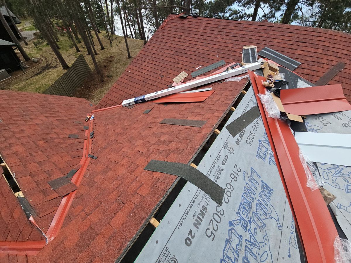 Asphalt Shingle Roofing Installation for Patriot Roofing Plus LLC in Pequot Lakes, MN
