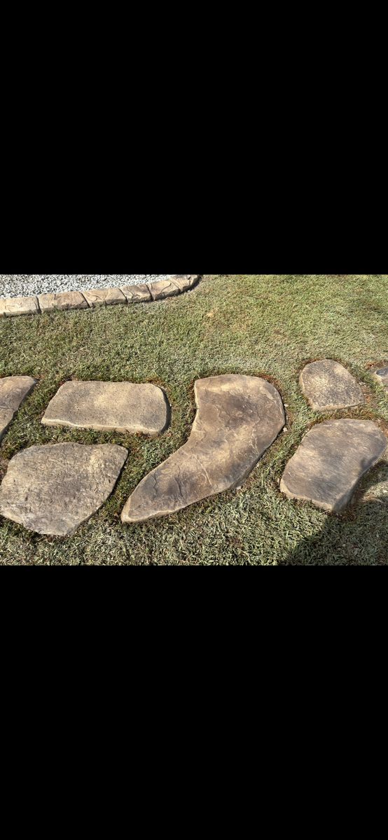 Custom Stepping Stones and Walkways (Add on) for Streamline Borders in Indian trail, NC