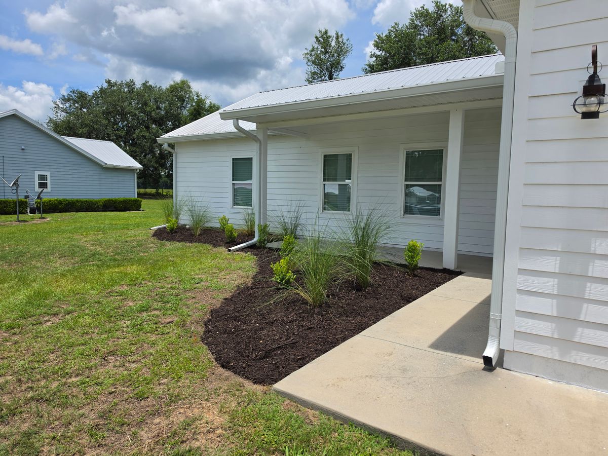 Mulch Installation for Deeper Roots Landscape in High Springs, FL