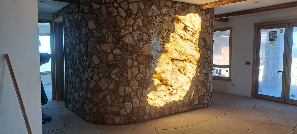 Custom Stone installation for Exquisite Techniques Construction LLC in Prescott, AZ