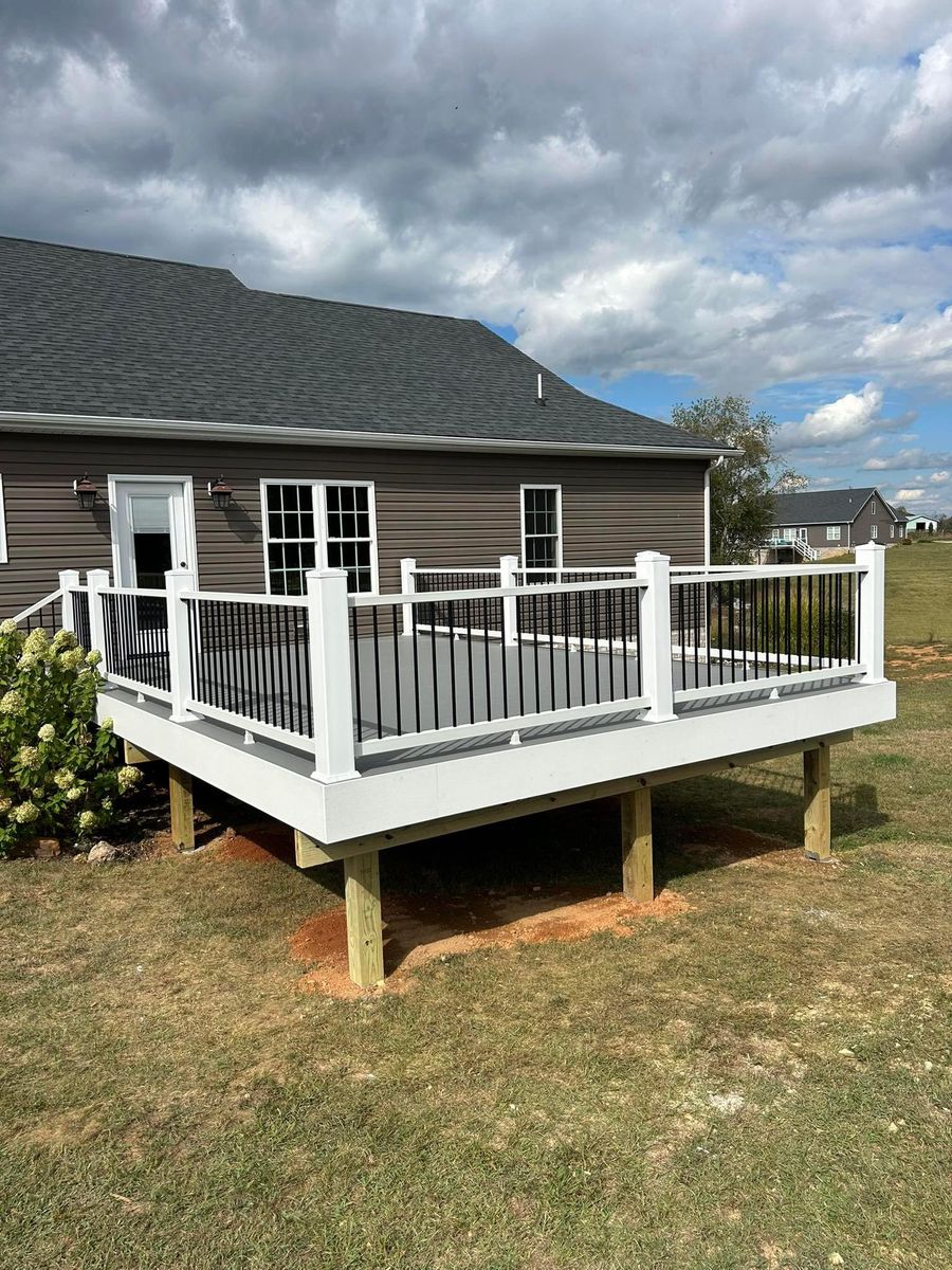 Deck & Patio Installation for E&H Contracting in Staunton, VA