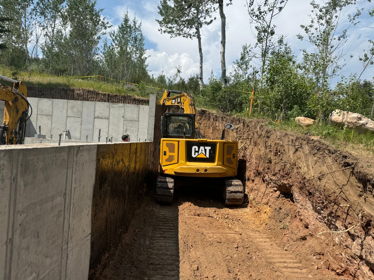 Foundation Excavation for Hansen Earth Works in Jackson, WY