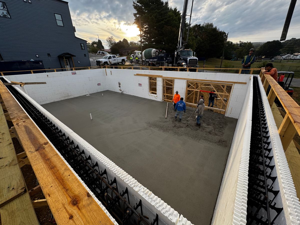 Concrete Foundations for The Amazing Concrete in Roanoke, VA
